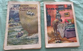Libros antiguos: La Isla Misteriosa..1933..Julio Verne..Edt.Sopena..dos tomos